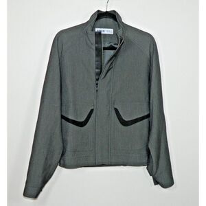 AFFIX‎ New Utility Jacket Size Small Gray with Black Pockets